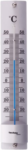 Technoline Metall-Thermometer WA 3010, Silber, 4,0 x 3,0 x 24,0 cm