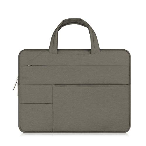 Preisvergleich Produktbild SLONG Laptop Bag 15 Zoll Multifunktionale Laptop-Schutztasche, Wasserfester Stoßdämpfer-Kofferraum mit Griff Fürmacbook Air MacBook Pro Surface Book iPad,Brown