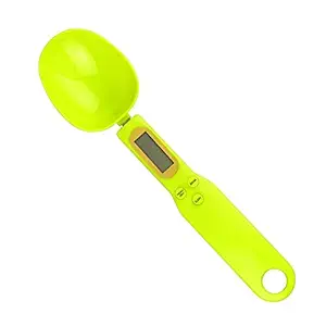 sLIFE Electronic Kitchen Digital Spoon Weighing Scale 500g/0.1g with plasitc ABS,Color:Green