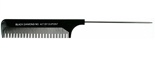 Efalock Black Diamond Toupierkamm, 1er Pack (1 x 1 Stück) - 2