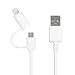 Produktbild Moxie - Kabel Synchro Aufladung Gemischt Verstärkt weiß für APPLE iPad Mini 3 - 2