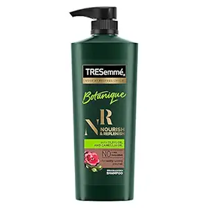 TRESemme Botanique Nourish & Replenish Shampoo 580 ml, With Olive & Camellia Oil for Frizz Control & Hair Growth, Paraben Free, Smoothens Dry Hair