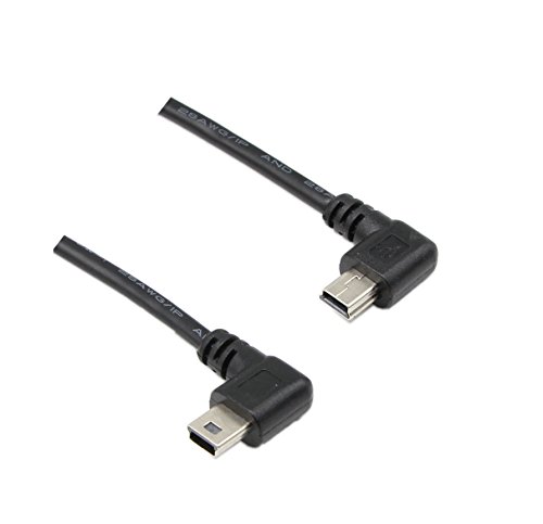 USB 2.0 Verlängerung cable-cerrxian 22,9 cm Mini USB-Kabel Combo Mini USB Winkel rechts und links Winkel Stecker auf USB Typ A 2.0 rechten Winkel männlich Daten und Ladekabel (1 Paar & # xff09; - 4