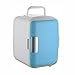 Produktbild HuanLeBao 3 Farbvarianten Dosenkühlschrank: Mobiler Mini-Kühlschrank mit Wärmefunktion, 4 L, 12V , Blue
