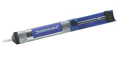 Silverline 633609 Entlötpumpe aus Metall 185 mm - 2