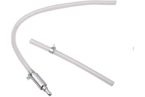 VROXDREZ Purgador de Freno 1 Pieza Manguera de Aluminio y Caucho, Herramienta de Purga para Motocicleta, Sistema Hidráulico Transparente