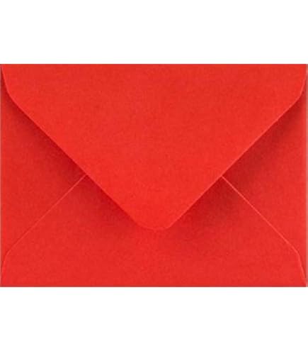 C5 162x229mm Scarlet Red Envelopes For A5 Greeting Cards - Österreich