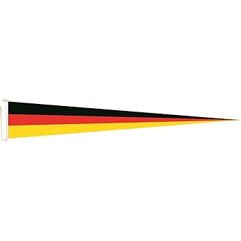 U24 Langwimpel Deutschland Fahne Flagge Wimpel 150 x 40 cm