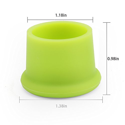 Vicloon Packung mit 5 Silikon Kronkorken, Weinflasche Caps / Bier Sealer Abdeckung, verschiedene Farben Reusable - 2