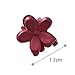 PIXNOR 10pcs Mini Hair Claw Flower Hair Clip - Random Color