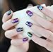 XICHEN® 24PCS Nail Art Stickers Tips Wraps Foil Transfer Adhesive Glitters Acrylic DIY Decoration 24 Colors 4CM*100CM