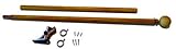 Valley Forge bandera 2-Piece 6-feet madera grano Spinning mástil de aluminio con 2 posiciones de plástico soporte de cobre