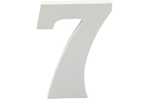 HOME SOLAZZIA Dekorative weiße Holzbuchstaben und Zahlen, 15 cm (7)