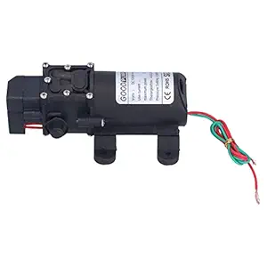 Diaphragm Pump Aquarium, 12V 70W Solid Construction Self Priming Pump for Car Washing for Boat