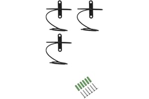 Hopbucan Flaschenhalter für die Wand aus Metall mit 3 Stück – Weinflaschenhalter – Wanddekoration – und Verankerungen im Lieferumfang enthalten