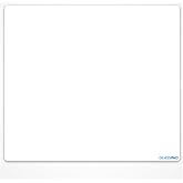 GlassPad Temperli Cam Mouse Pad - Mat Y&uuml;zey, 4mm Kalınlık, Kaymaz Kenarlar, Bilek Dostu Bizote Kenar, Oyun &amp; Ofis (Beyaz, 45x
