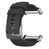 Suunto Zubehör CORE Flat Rubber Strap, schwarz, One Size