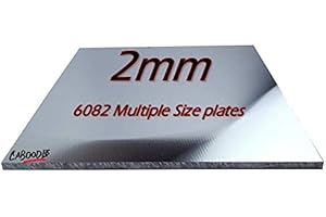 CABOODLE 2mm Aluminium Sheet Plate - 6082-T6 Grade - 100-100-2