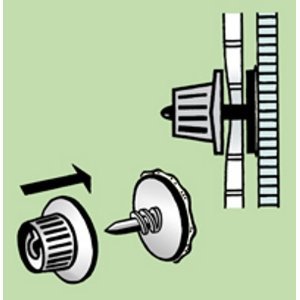 Gewächshaus-Folienhalter für außen und innen H 100A (50 Stück) - 5