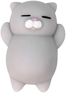 Squishy Toy,Ba Zha  2018 Cute Mochi Squishy Cat Squeeze Healing Fun Kids Kawaii Toy Stress Reliever Decor Slow Rising Squeeze Strap Kid Toy Charm Rare Fun Toy for Stress Relief and Time Killing Cell Phone Pendant Strap Gift TPR Toys (A)