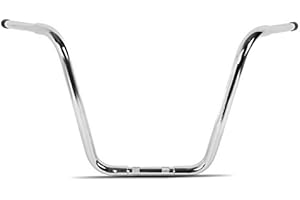 CRAFTRIDE Handlebar Fat Ape Hanger Classic 18" compatible with Harley Softail Fat Bob/ 114 chrome