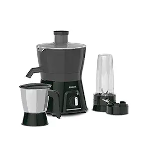 Philips HL7579/00 600W Juicer Mixer Grinder with 1 Nutri Juicer jar, 1 Blend & Carry Jar & 1 SS Multipurpose Jar