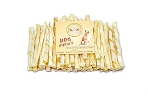 VIP COLLECTION Rawhide Twisted Treat Chew Sticks for Dogs (Twisted, Pack of 400 Grams)