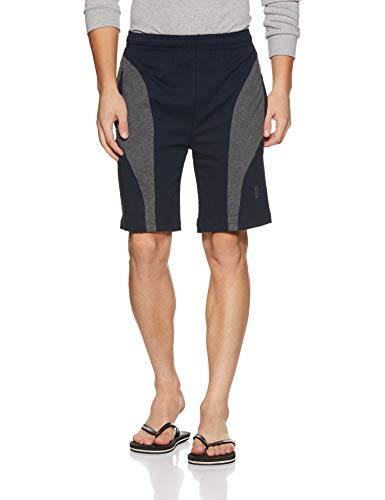 Jockey9411 Men's Super Combed Cotton Rich Straight Fit Solid Shorts with Side Pockets