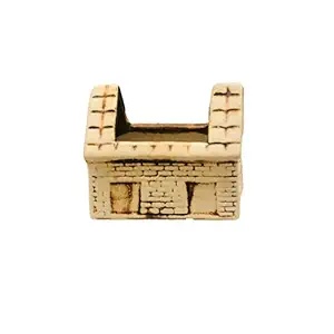 ShopMeFast Hut Shaped Ceramic Pots Ceramic Planters for Indoor Plants/Planters,Home Decor,Garden Decor,Office Decor,Decorative Succulents Pot (Color: Brown)(L:10 cm, W:7 cm, H:8 cm)