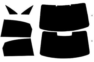 PSSC WINDOW FILM PSSC Pre Cut Rear Car Window Films for Audi A4 Saloon 2007 to 2016 05% Very Dark Limo Tint