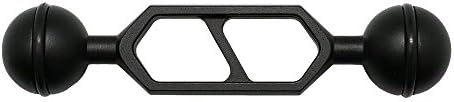 10.3 cm / 4" Double 1" Ball arm for connecting strobe/video light to underwater housing