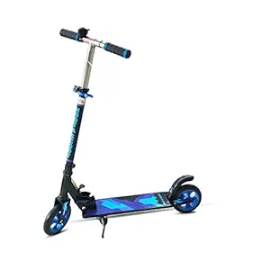 TOYDENTOYS Hoot and Scoot Skate Scooter Kick Scooter tri Scooter for Kids & Adults 2 Wheel with Foldable & Height Adjustable Handle- Runner Scooter with PU Wheels & Brake for Kids