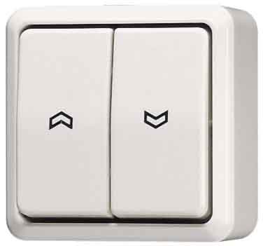 Preisvergleich Produktbild Jung 609VAWW Jalousie-Wippschalter Schalterm, 1-polig