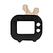 Produktbild Junlinto Holz Mini TV Spielzeug Kinder Kinderzimmer Dekoration Tragbare Holz Ornamente Spielzeug-SCHWARZ