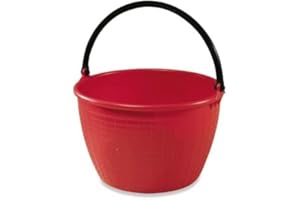 Plastime 0401 1 - Cestino Rotondo, 16 l, Colore: Rosso