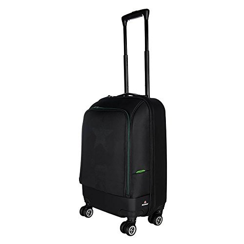 Preisvergleich Produktbild Heineken Business Trolley - Rollkoffer fürs Bordgepäck, dunkelgrün und schwarz