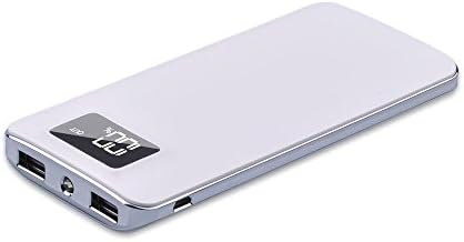 DINTO Portable Battery Charger Ultra Slim 10000mAh Power Bank with Dual Ports and Smart LCD Screen for Apple iPhone, iPad, Samsung Galaxy, Smart Phones, Tablet