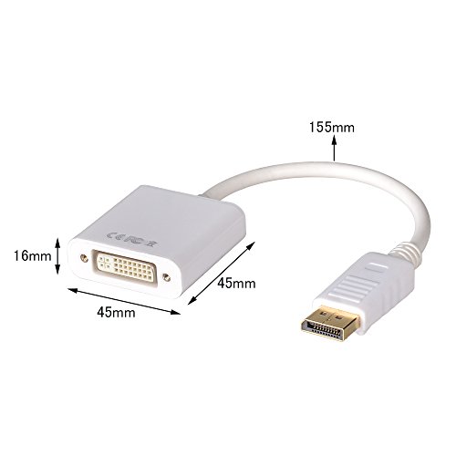 ELUTENG DP auf DVI Adapter Full HD 1080P DisplayPort DVI-I Kabel Stecker zu Buchse DP DVI Konverter an HDTV, Monitor, oder Projektor für Lenovo, Dell, HP usw - 7