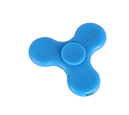 KOTiger Creative LED MINI Bluetooth Lautsprecher Fidget Hand Spinner Spielzeug Stress reduzieren Umleitung Aufmerksamkeit (blau) - 4