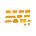 MagiDeal Durable 13 Pieces Silicone Anti Dust Plug Stopper Set For Laptop Notebook Orange RS.305.00