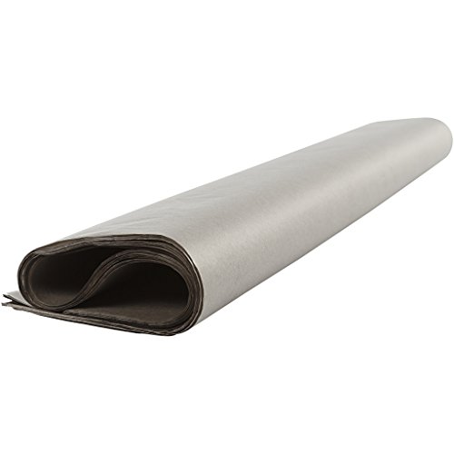 Seidenpapier, Blatt 50×70 cm, 14 g, grau, 25Blatt - 4
