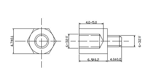 PC PCB Motherboard M3 12 6mm Messing Standoff Sechskantschraube Spacer 10 Stück - 2