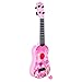 Produktbild Mecotech 4 Saiten Klein Ukulele Kindergitarre mit Plektrum Musikalische Spielzeug Geschenk für Kinder ab 3 Jahre (Rosa)