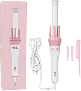 Tusig Curling Iron Wand, Professional Fast Heating Hair Curler, Ceramic Curling Iron, 360? Automatic Rotating Hair Curler, Electric Hair Curler, Curling Iron, Cool Ripples