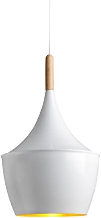 Modern Logs Style Ceiling Lighting, For E27 Bulb White Metal Shade Contemporary Simple Chandeliers Restaurant Cafe Bar Pendant Lamp Bedroom living Room Decoration , B