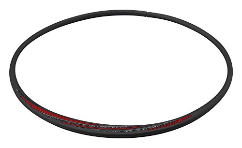 Phiten Slashline Titane Collier, Noir/Rouge, 50 cm (50,8 cm)