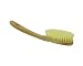Kent Brushes Compact Natural White Bristle Shower/ Exfoliating Brush Oval Beechwood Handle