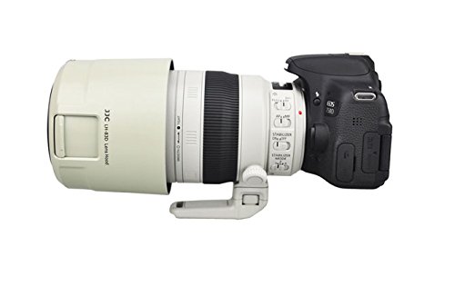 efonto JJC LH-83D Pare-Soleil de rechange Canon ET-83D Filtre pour Objectif EF 100-400 mm f 4 5-5 6L IS II USM 77 mm avec fen  tre Blanc