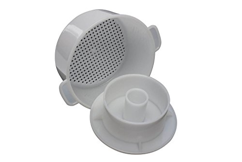 Hochwertige Käseform mit Druckzylinder | Für Käseleibe bis zu 1,2kg | D=150mm, Höhe=70mm | Stabil und dickwandig – Für Dauereinsatz geeignet (Käseform) - 7