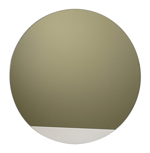 Mungai Mirrors Spiegel, Acryl Kreis Spiegel, Acryl, silber, 30 cm